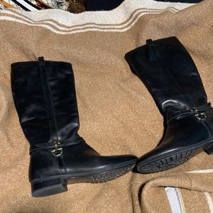 Black high boots